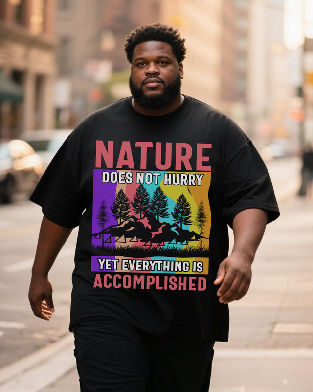 Men's Plus Size Short Sleeve T-Shirt