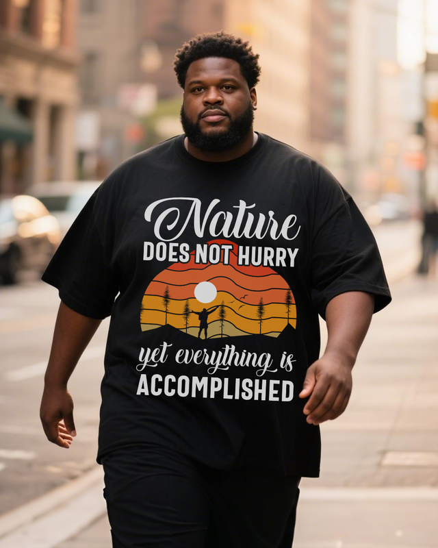 Men's Plus Size Short Sleeve T-Shirt
