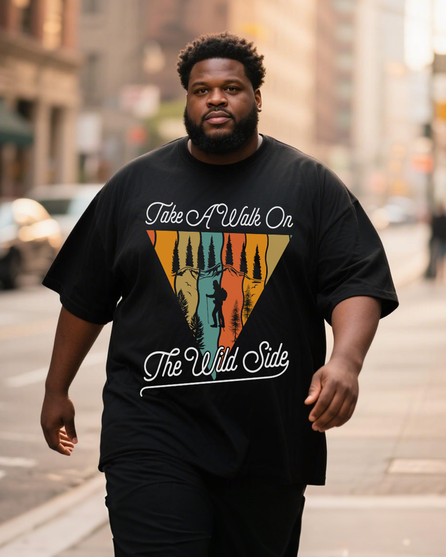 Men's Plus Size Short Sleeve T-Shirt