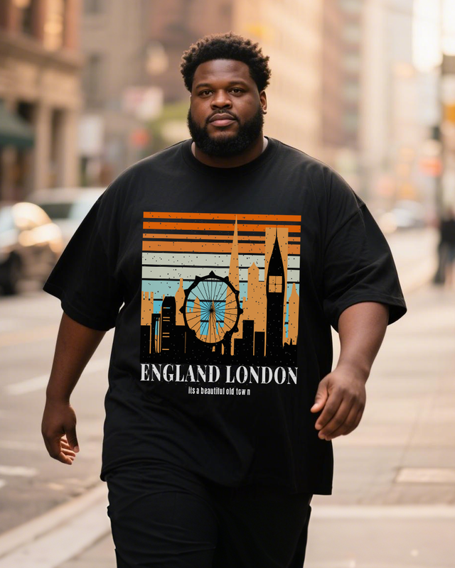 Men's Plus Size Short Sleeve T-Shirt