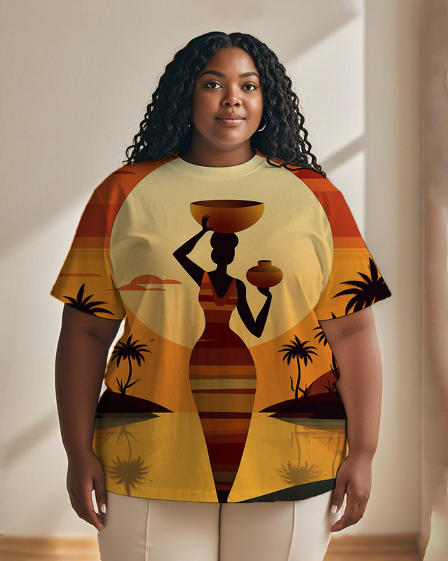 African elements Women's Plus Size T-shirts