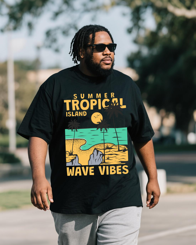 Men's Plus Size Short Sleeve T-Shirt