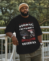 War - themed Silhouettes  Men's Plus Size Short Sleeve T-Shirt