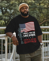War - themed Silhouettes  Men's Plus Size Short Sleeve T-Shirt