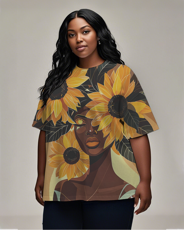black girl Women's Plus Size T-shirts