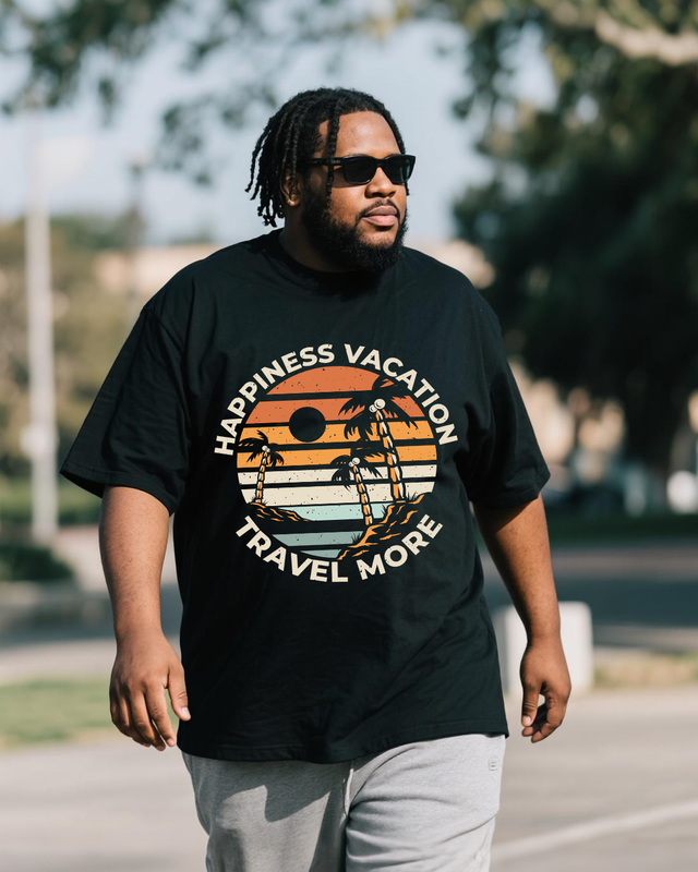 Men's Plus Size Short Sleeve T-Shirt