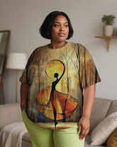 black girl Women's Plus Size T-shirts