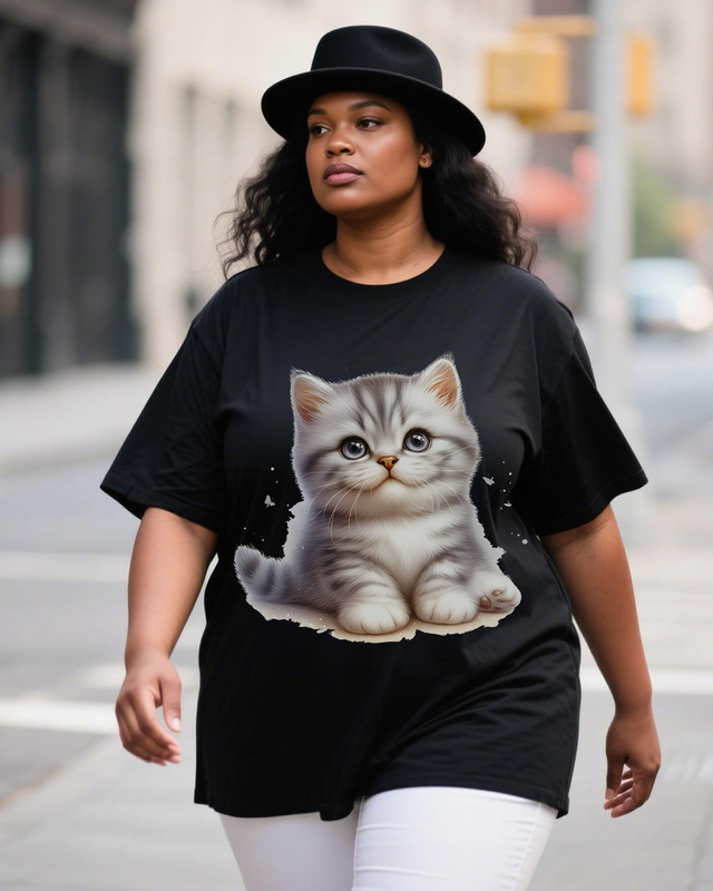 Adorable pets Women's Plus Size T-shirts