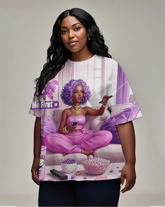 black girl Women's Plus Size T-shirts