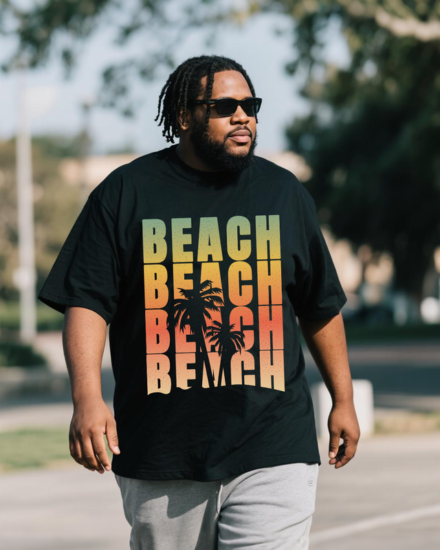 Men's Plus Size Short Sleeve T-Shirt