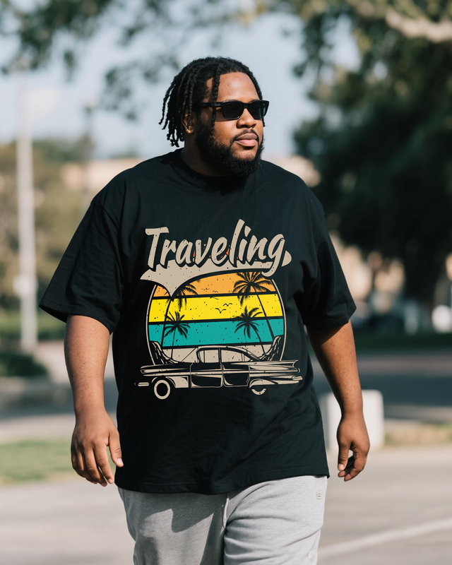 Men's Plus Size Short Sleeve T-Shirt