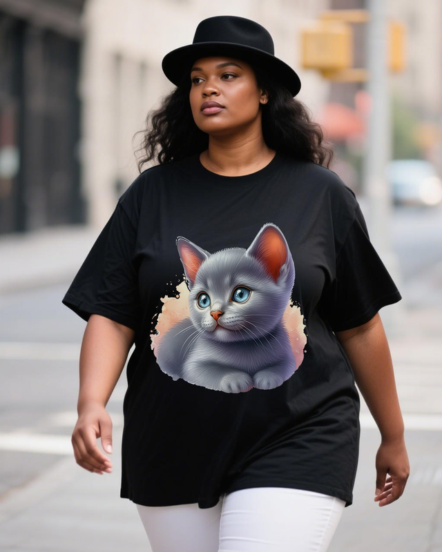 Adorable pets Women's Plus Size T-shirts