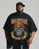 firefighter Men's Plus Size Short Sleeve T-Shirt