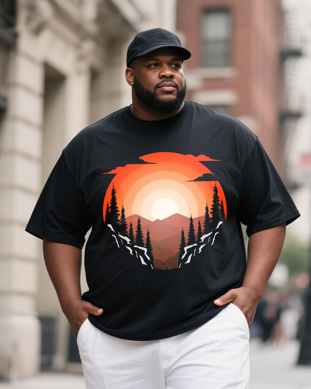 Men's Plus Size Short Sleeve T-Shirt