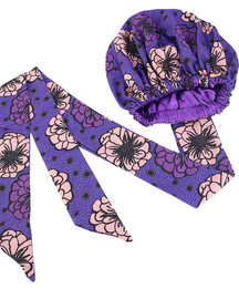 Satin-Lined African Print Headscarf Hat