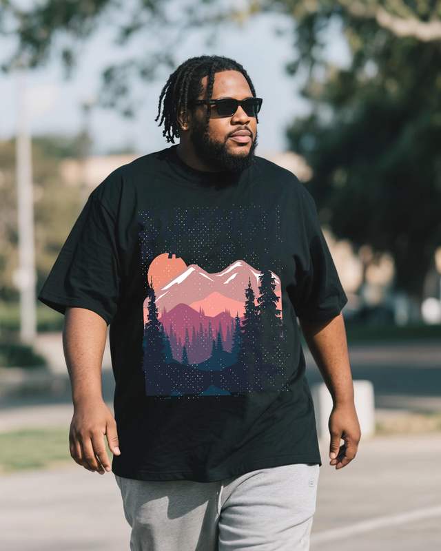 Men's Plus Size Short Sleeve T-Shirt