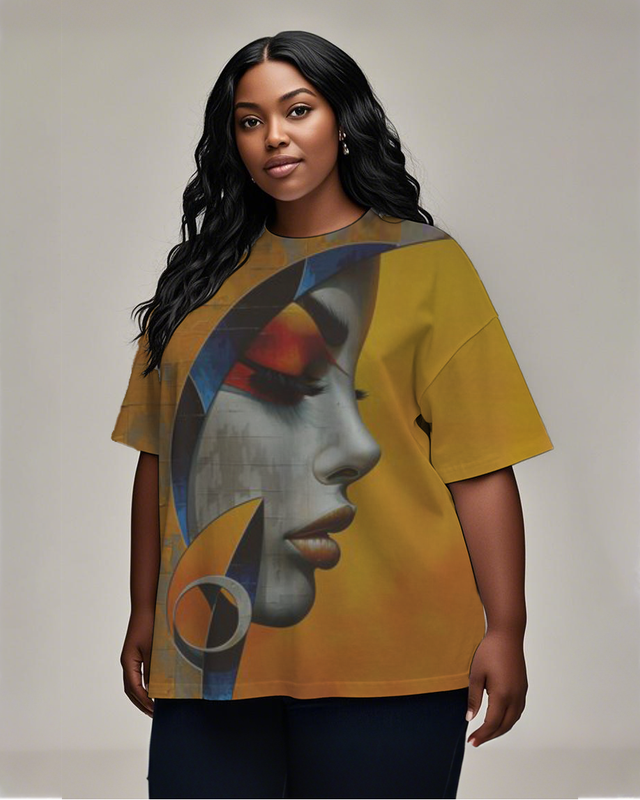 black girl Women's Plus Size T-shirts