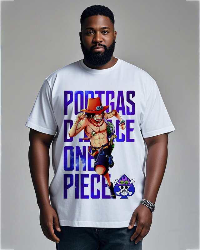 One Piece  Men's Plus Size Short Sleeve T-Shirt