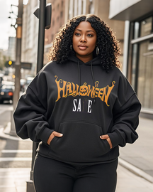 Women's Plus Size  Long Sleeve Hoodie