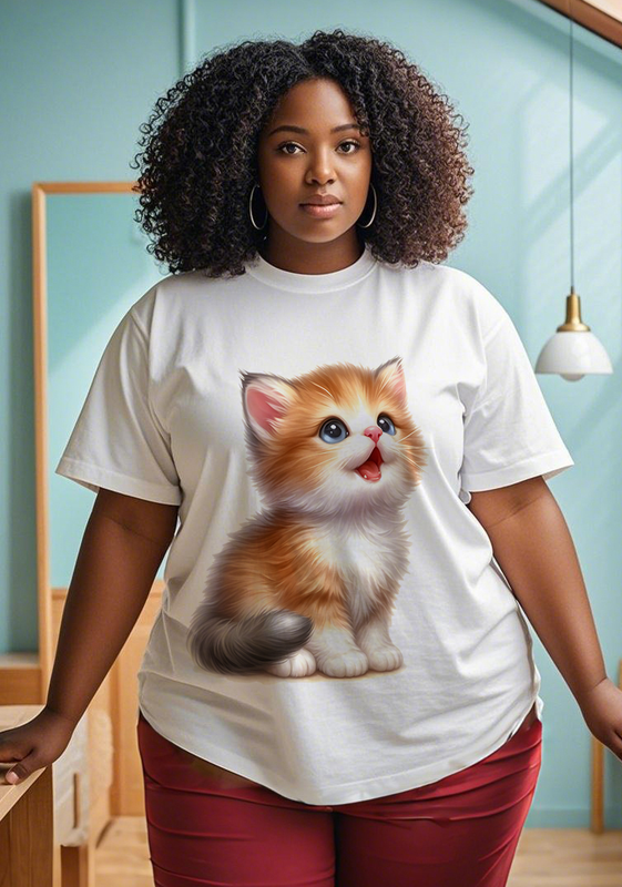 Adorable pets Women's Plus Size T-shirts
