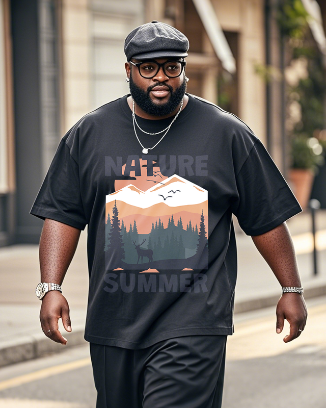 Men's Plus Size Short Sleeve T-Shirt
