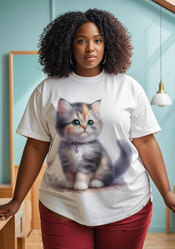 Adorable pets Women's Plus Size T-shirts