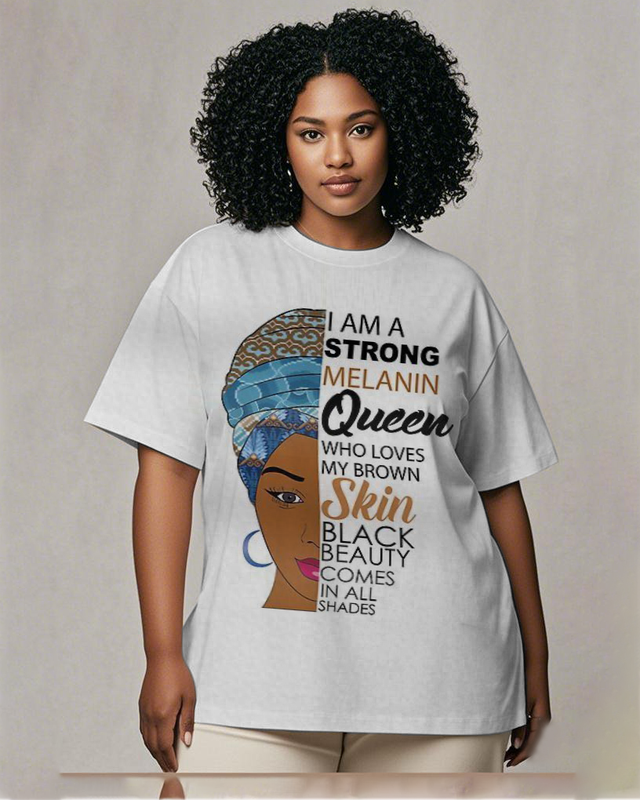 black girl Women's Plus Size T-shirts
