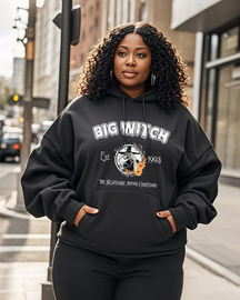 Women's Plus Size  Long Sleeve Hoodie