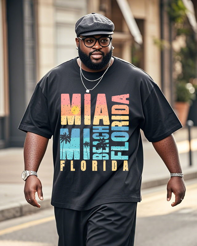Men's Plus Size Short Sleeve T-Shirt