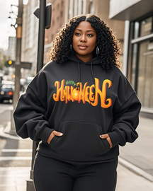 Women's Plus Size  Long Sleeve Hoodie