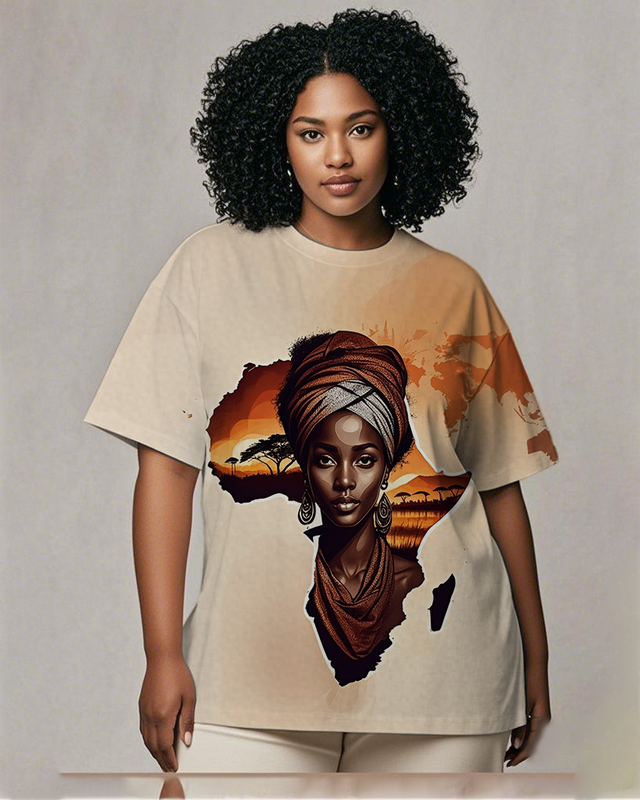 black girl Women's Plus Size T-shirts