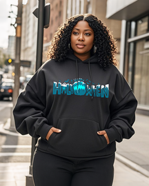 Women's Plus Size  Long Sleeve Hoodie