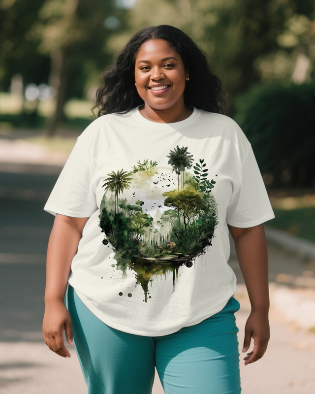 black girl Women's Plus Size T-shirts