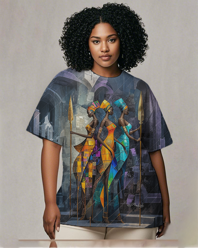 black girl Women's Plus Size T-shirts