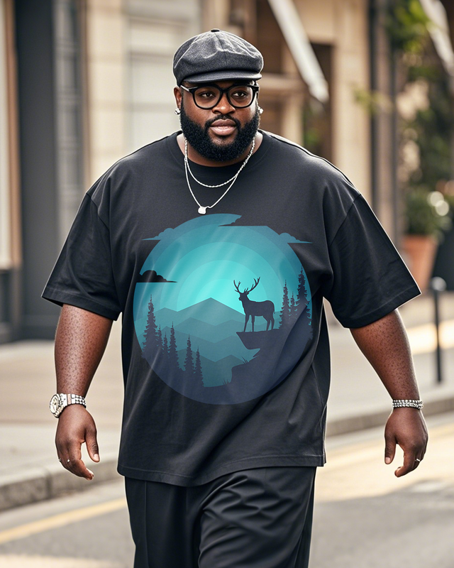 Men's Plus Size Short Sleeve T-Shirt