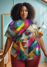 black girl Women's Plus Size T-shirts