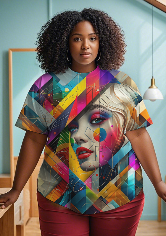black girl Women's Plus Size T-shirts