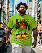 One Piece  Men's Plus Size Short Sleeve T-Shirt