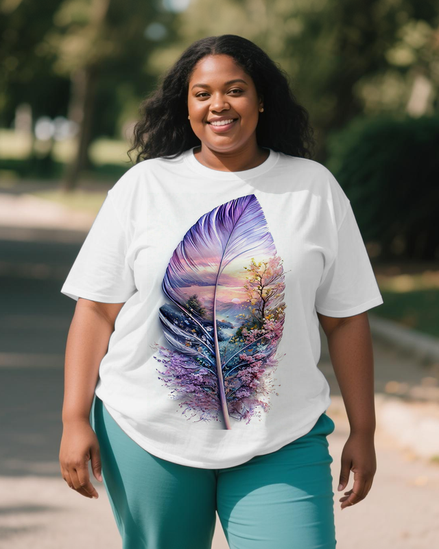 black girl Women's Plus Size T-shirts
