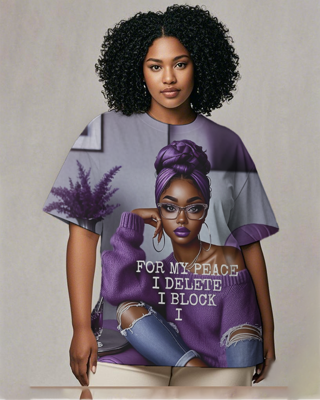 black girl Women's Plus Size T-shirts