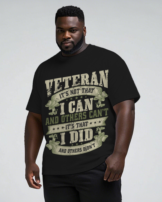 War - themed Silhouettes  Men's Plus Size Short Sleeve T-Shirt