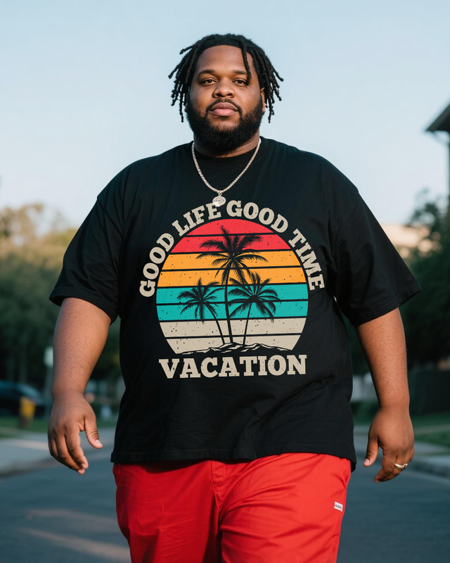 Men's Plus Size Short Sleeve T-Shirt
