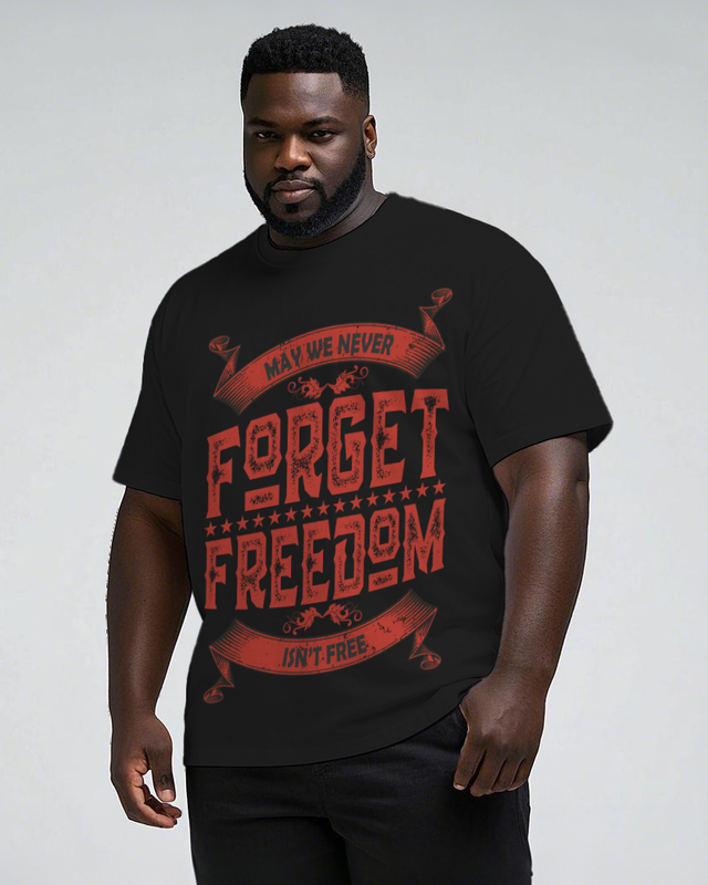 War - themed Silhouettes  Men's Plus Size Short Sleeve T-Shirt