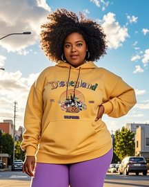 Women's Plus Size  Long Sleeve Hoodie