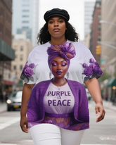 black girl Women's Plus Size T-shirts