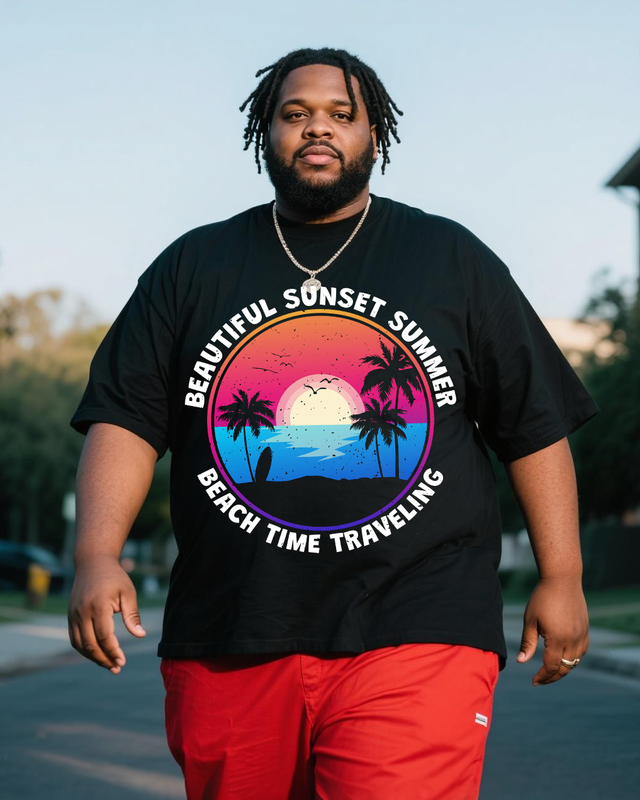Men's Plus Size Short Sleeve T-Shirt
