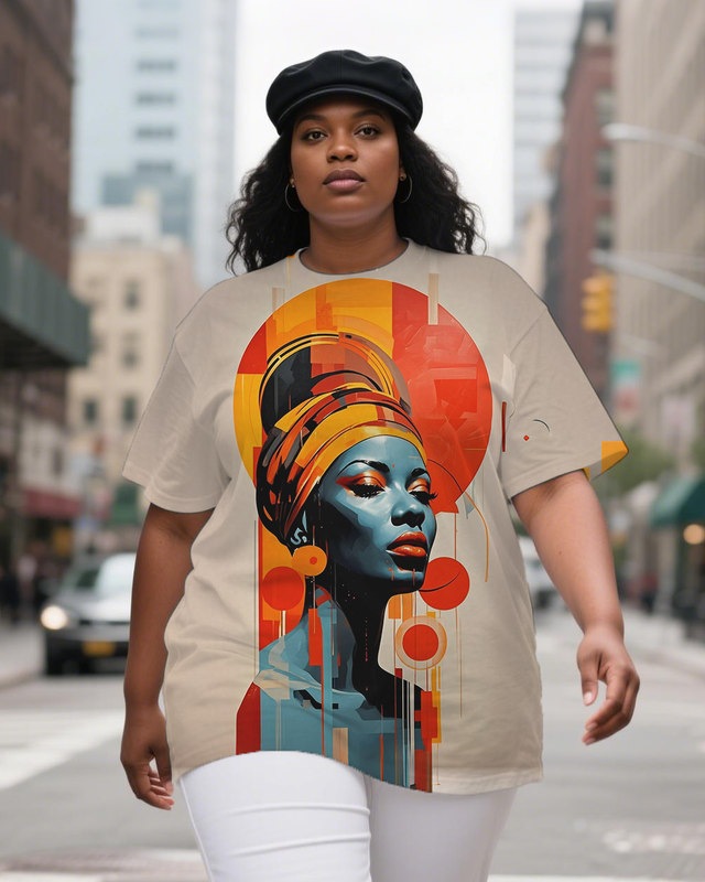black girl Women's Plus Size T-shirts