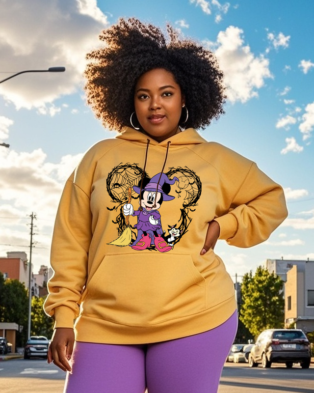 Women's Plus Size  Long Sleeve Hoodie