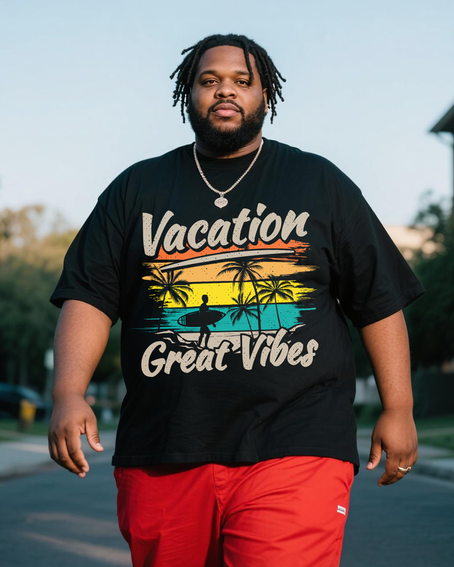 Men's Plus Size Short Sleeve T-Shirt