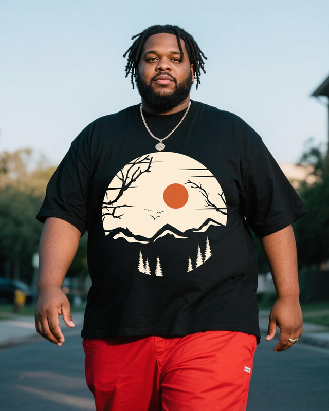 Men's Plus Size Short Sleeve T-Shirt